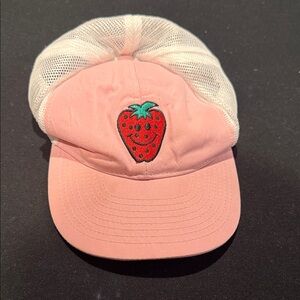 Life Is Good Pink Strawberry Kids Hat